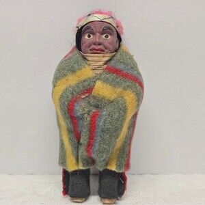 Antique Vintage Skookum Doll Native American Traditional Ethnic Folk Art
